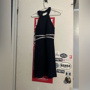 navy blue homecoming dress!